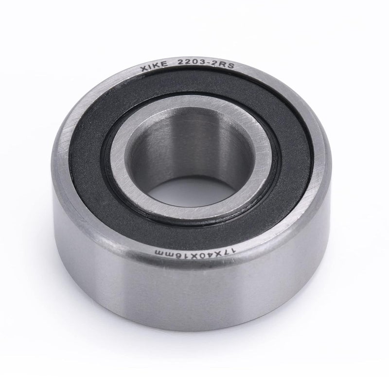 Xike 1 Pcs 2203-2RS Sealed Self-Aligning Ball Bearings 17x40x16mm, Lubricated and Chrome Steel Fits DIY/Fans/Industrial/Agriculture/Pulp/Paper/Beverage/Textile/Material Handling Machinery. - Image 4